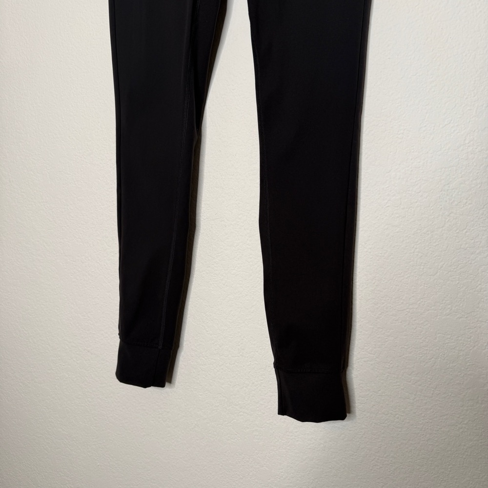 Buffbunny Black Fitted Jogger Waist Tie Zipper Pockets Ankle Cuffs Size S - Picture 3 of 8